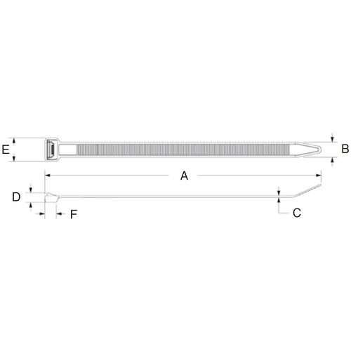 ■PANDUIT ナイロン結束バンド フレキシブルタイプ エクストラヘビー幅12.7×307×1.4 耐衝撃耐熱耐候性タイプ 黒 250本入〔品番:PLWS3EHTL350〕【1950169:0】[店頭受取不可]_3