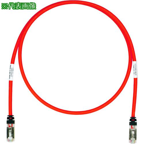 ■PANDUIT CAT6A/CAT6 シールドパッチコード 6m 赤 STP6X6MRD〔品番:STP6X6MRD〕【1950389:0】[店頭受取不可]