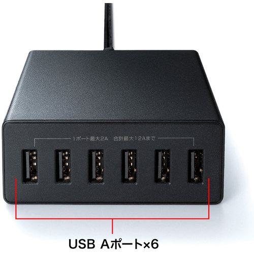 ■SANWA USB充電器 ブラック〔品番:ACAIP67BK〕【1953713:0】[店頭受取不可]_4