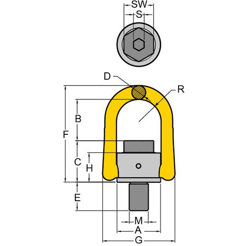 ■【在庫限り】YOKE アンカーポイント M56 17.6t〔品番:8231220〕【2063538:0】[店頭受取不可]_1