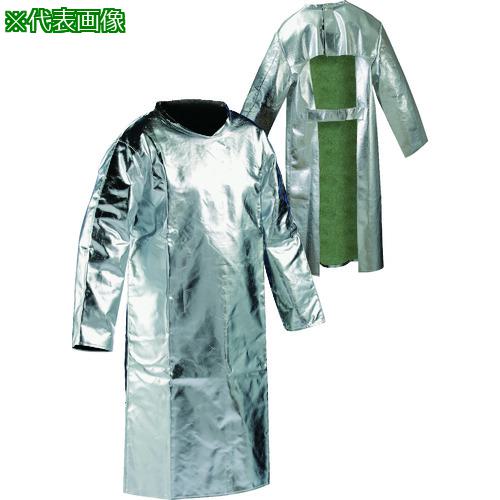 ■JUTEC 耐熱保護服 袖付エプロン Lサイズ〔品番:HSFM120KA252〕【2063509:0】[店頭受取不可]