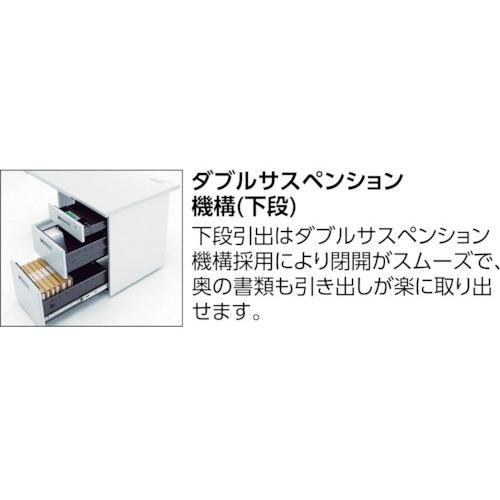 ■TRUSCO システムデスク 両袖 2段/3段 1400X700XH700〔品番:TRD1470A23〕【2064168:0】[直送DS][店頭受取不可]_2
