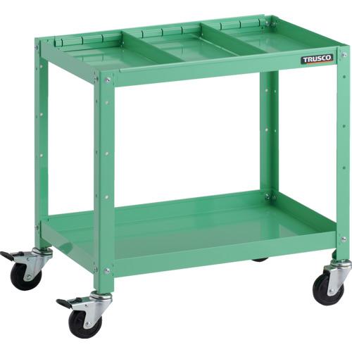 TRUSCO ツールワゴン ラビットワゴン 600X400 ハンドル付 ゴム車輪 ホワイト ( RBW-763H W ) TRUSCO ツールワゴン ラビットワゴン 600X400 ハンドル付 ゴム車輪