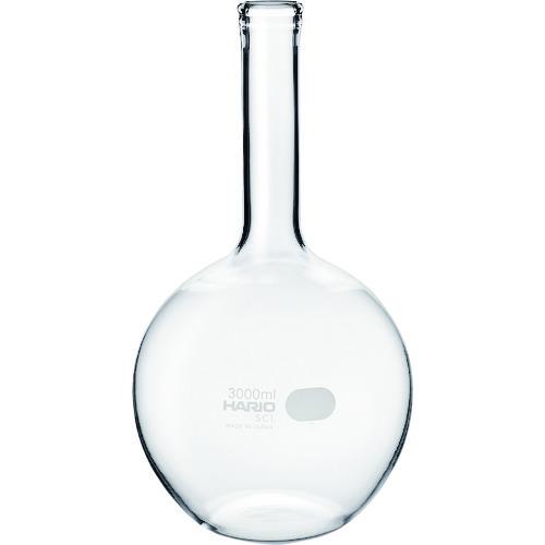 ■HARIO 平底フラスコ 3000ml〔品番:HF3LSCI〕【2065678:0】[店頭受取不可]