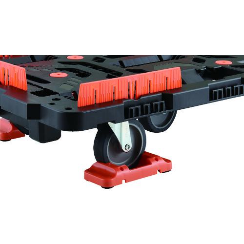 TRUSCO 連結式樹脂製平台車 ビートル 700X450 自在5輪 脱着式ハンドル付 とめたろう付 ( BT700J5H-E100T ) トラスコ中山(株) br\u003eトラスコ中山 TRUSCO連結式樹脂製平台車ビートル700X450自在5輪内2