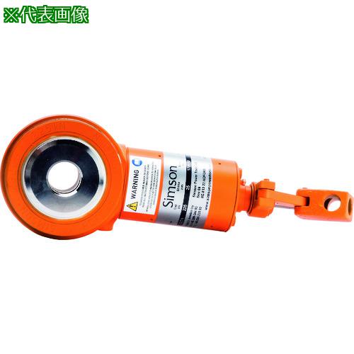 ■Simson コンパクトジャッキ ストローク30mm 最大能力10t 中空ピストン〔品番:1030H〕【2068149:0】[店頭受取不可]
