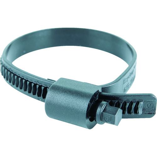 ■HCL 樹脂製ホースバンド Ezyclamp 締付径25.0~75.0mm 対辺8.0mm ナイロン66〔品番:PWD1375SCPA66BK〕【2068225:0】[店頭受取不可]