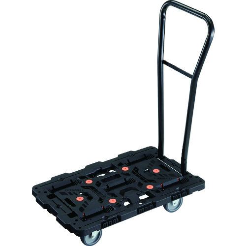 ■TRUSCO 連結式樹脂製平台車 ビートル 700X450 自在3輪 脱着式ハンドル付〔品番:BT700J3HE100〕【2068654:0】[直送DS][店頭受取不可]