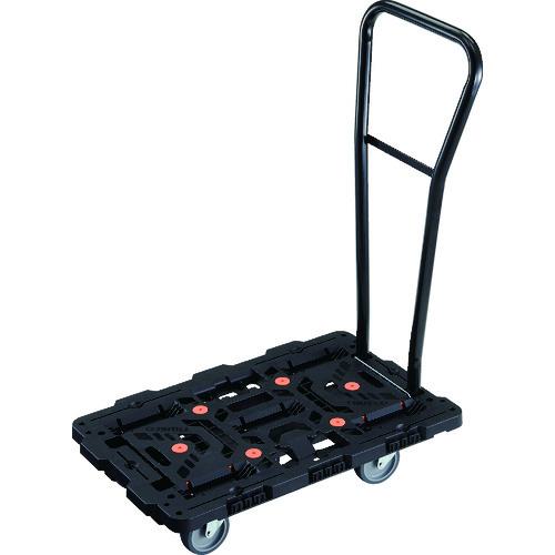 □TRUSCO 連結式樹脂製平台車 ビートル 700X450 自在5輪 脱着式ハンドル