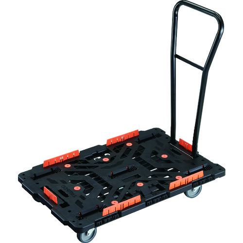 ■TRUSCO 連結式樹脂製平台車 ビートル 900X600 自在5輪 脱着式ハンドル付 コボレ止めセット付〔品番:BT900KJ5HE100〕【2068668:0】[直送DS][店頭受取不可]