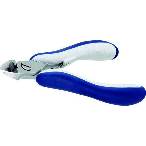 ■idealtek ESD精密ニッパ 長円形 大 フルフラッシュ刃 120mm〔品番:ES5152CRBGIT〕【2069660:0】[店頭受取不可]