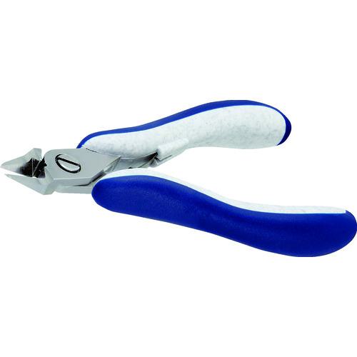 ■【在庫限り】idealtek ESD精密ニッパ 先細リリーブ形 大 セミフラッシュ刃 120mm〔品番:ES5550CRBGIT〕【2069674:0】[店頭受取不可]