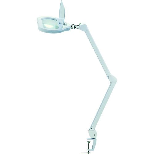 ■SK アーム式LED拡大鏡 無段階調光機能付 2倍 170x105mm〔品番:LS2S170AD〕【2071776:0】[店頭受取不可]