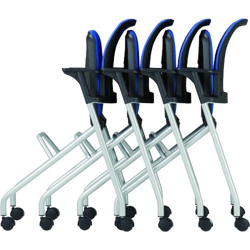 ■TRUSCO コンパクトミーティングチェア オレンジ〔品番:CMCOR〕【2072934:0】[直送DS][店頭受取不可]_2