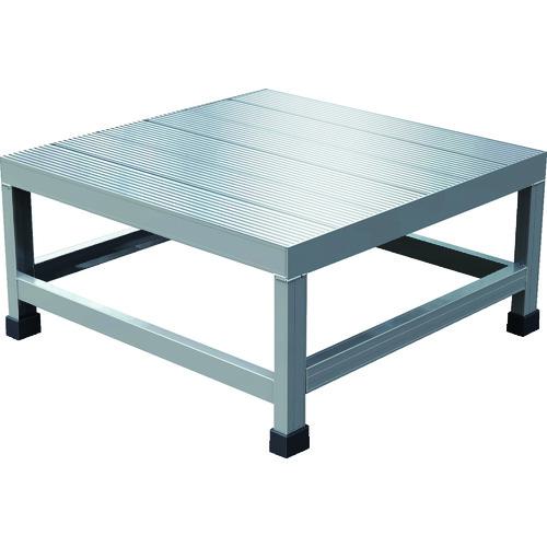■TRUSCO アルミ製溶接一体構造型作業台 一段(完成品) W600×D600×H300〔品番:WTDB6630〕【2074487:0】[店頭受取不可]