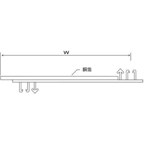■TRUSCO 銅箔シールドチューブ レールタイプ 50Φ 長さ5m〔品番:CPFR505〕【2076414:0】[店頭受取不可]_1