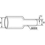 ■TRUSCO 熱収縮チューブ4:1 収縮前内径24.0mm 長さ1m 5本入〔品番:ST424060〕【2076722:0】[店頭受取不可]
