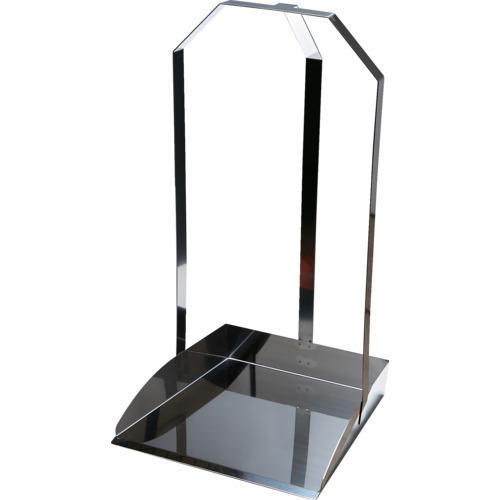 ■TRUSCO オールステンレスチリトリ 三ツ手チリトリ 穴なし〔品番:SU3MDPA〕【2076314:0】[店頭受取不可]