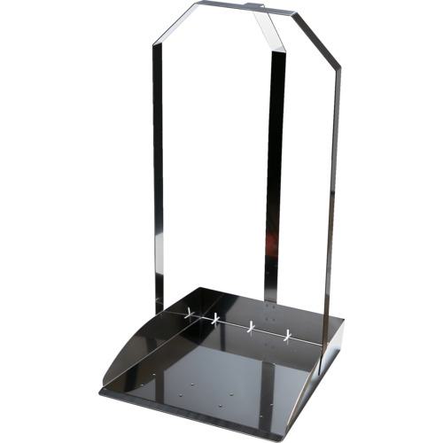 ■TRUSCO オールステンレスチリトリ 三ツ手チリトリ 水切り穴付〔品番:SU3MDPB〕【2076315:0】[店頭受取不可]