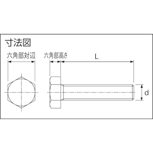 ■TRUSCO ポリエーテルエーテルケトン(PEEK)六角ボルト M6X30 50本入〔品番:BPEEKBTM6X30〕【2081677:0】[店頭受取不可]_1
