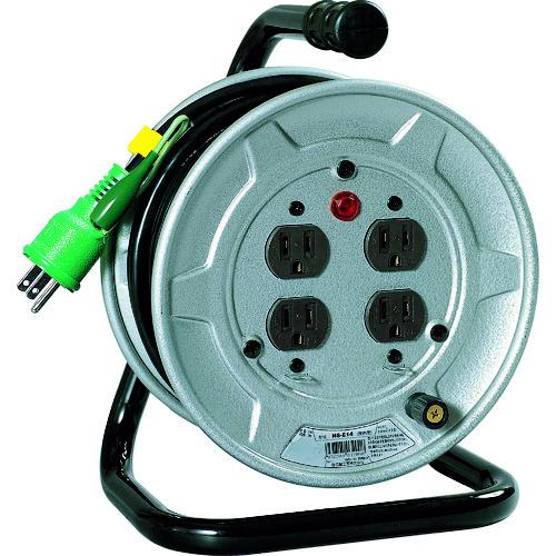 ■NICHIDO 電工ドラム アース付 10m〔品番:NSE14〕【2098938:0】[店頭受取不可]