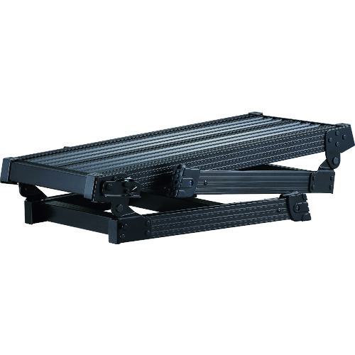 ■ハセガワ アルミ製 足場台 ブラック〔品番:DRXB0752A〕【2116028:0】[店頭受取不可]_1