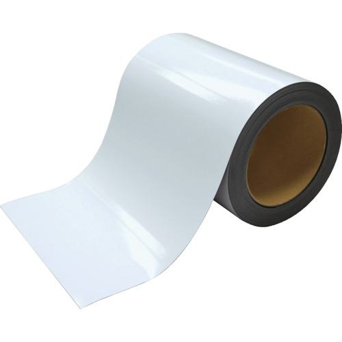 ■マグエックス マグネットロールカラー 白 厚0.8×200×10M巻〔品番:MSGR0820010W〕【2148036:0】[店頭受取不可]