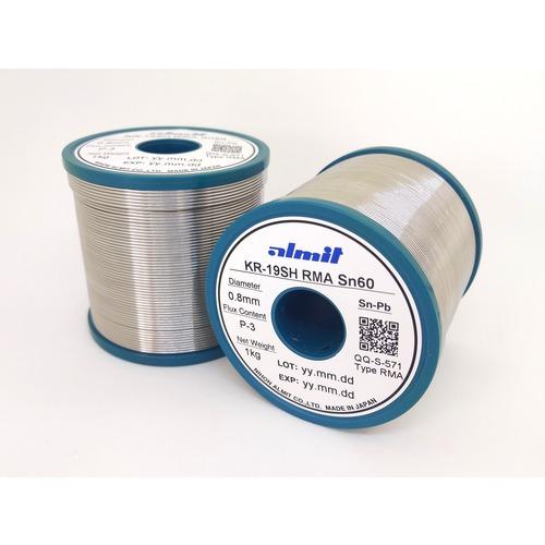 ■アルミット 鉛入りやに入りはんだ KR-19 SH RMA 1.0mm〔品番:KR19SHRMASN60P31.0MM〕【2151171:0】[店頭受取不可] 14,190円
