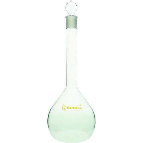 ■SIBATA メスフラスコ スーパーグレード 5000mL〔品番:02006050001〕【2158072:0】[店頭受取不可]