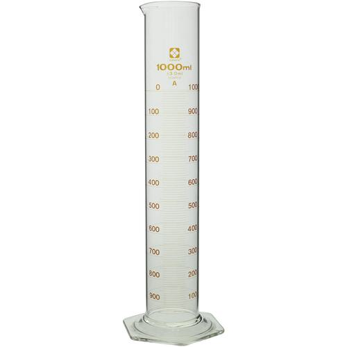 ■SIBATA メスシリンダー スーパーグレード 1000mL バンパー付〔品番:0235201000〕【2159587:0】[店頭受取不可]_1