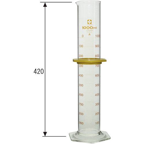 ■SIBATA メスシリンダー スーパーグレード 1000mL バンパー付〔品番:0235201000〕【2159587:0】[店頭受取不可]_2