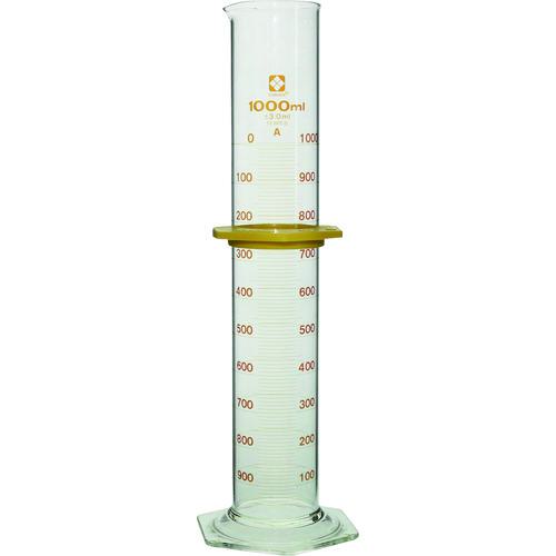■SIBATA メスシリンダー スーパーグレード 1000mL バンパー付〔品番:0235201000〕【2159587:0】[店頭受取不可]