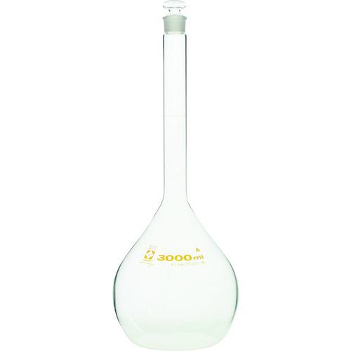■SIBATA メスフラスコ スーパーグレード 3000mL〔品番:02006030001〕【2159597:0】[店頭受取不可]