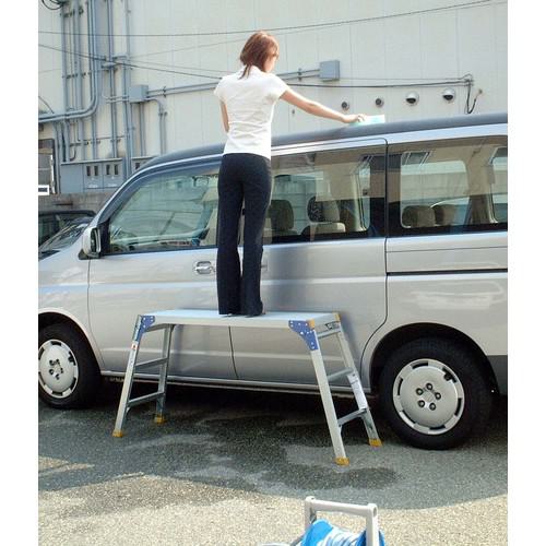 ■ハセガワ アルミ製足場台〔品番:DRX1075C〕【2160523:0】[直送DS][店頭受取不可]_2
