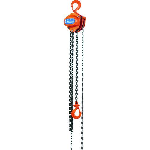 ■象印 手動チェーンブロック 0.5t 揚程5m(C21 0.5-5m)〔品番:C2100550〕【2214816:0】[店頭受取不可]