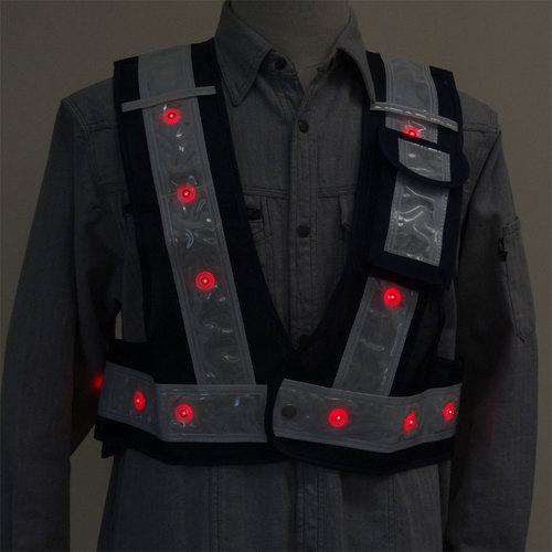 ■ミズケイ 多機能ベスト「光るんです」ショート丈＜紺/白＞〔品番:3012702〕【2266726:0】[店頭受取不可]