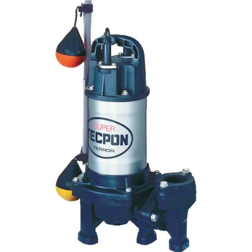 ■TERADA 汚物混入水用水中ポンプ 自動 0.25kw 全揚程6m 60Hz〔品番:PXA250〕【2273713:0】[店頭受取不可]