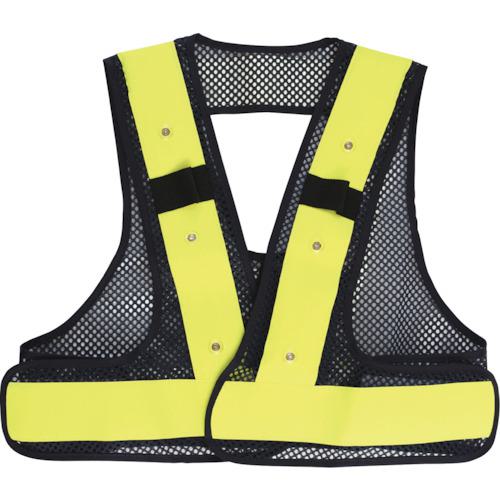 ■リンクサス F-H-VフルハーネスベストLED ネイビーx蛍光イエロー〔品番:FHVENY〕【2321374:0】[店頭受取不可]