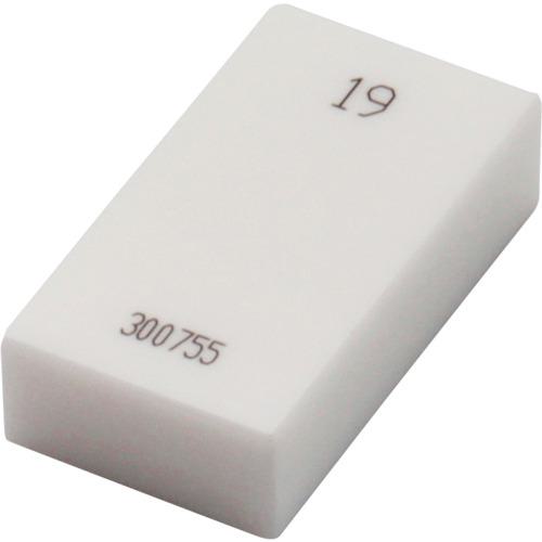 ■SK セラミックブロックゲージ 0級相当品 19.00mm〔品番:BC01900〕【2357792:0】[店頭受取不可]
