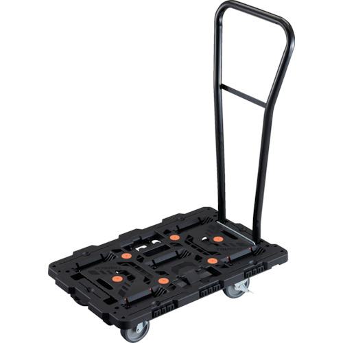 ■TRUSCO 連結式樹脂製平台車 ビートル 700X450 自在5輪 内2輪ストッパー付 脱着式ハンドル付〔品番:BT700J5S2HE100〕【2360459:0】[直送DS][店頭受取不可]