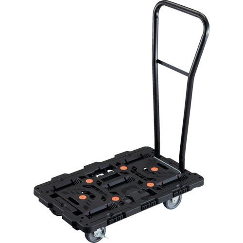 ■TRUSCO 連結式樹脂製平台車 ビートル 700X450 自在3輪 内2輪ストッパー付 脱着式ハンドル付〔品番:BT700J3S2HE100〕【2360462:0】[直送DS][店頭受取不可]