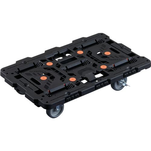 ■TRUSCO 連結式樹脂製平台車 ビートル 700X450 自在5輪 内2輪ストッパー付〔品番:BT700J5S2E100〕【2360485:0】[店頭受取不可]