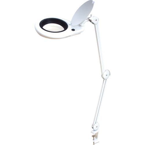 ■SK アーム式LED拡大鏡 4倍 φ140mm〔品番:LS4150A〕【2376408:0】[店頭受取不可]