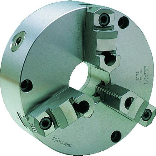 ■Victor スクロールチャック TC110F 4インチ 3ツ爪 分割爪〔品番:TC110F〕【2391228:0】[店頭受取不可]