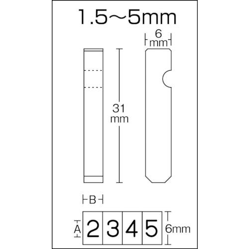 ■TRUSCO ホルダー式精密刻印 3mm〔品番:SHK30〕【2398842:0】[店頭受取不可]_3