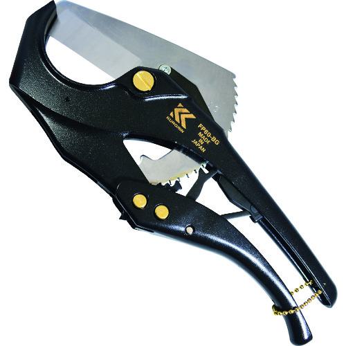 ■フジ矢 塩ビ管カッター(最大外径φ60mm・黒金)〔品番:FP60BG〕【2402231:0】[店頭受取不可]