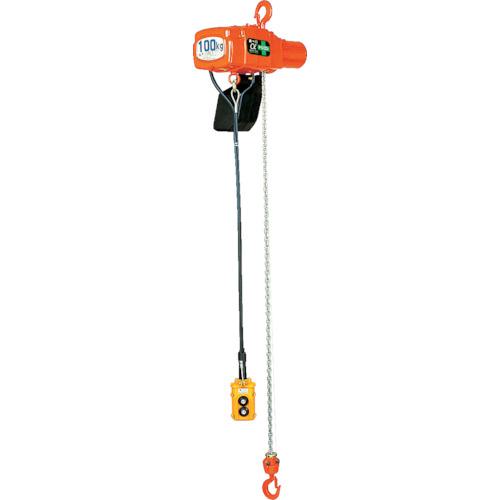 ■象印 単相100V小型電気チェーンブロック(1速型)100kg・3m (αS-01  3m)〔品番:ASK1030〕【2422522:0】[店頭受取不可]