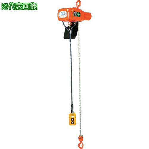 ■象印 単相100V小型電気チェーンブロック(1速型)160kg・3m (αS-016 3m)〔品番:ASK1630〕【2422531:0】[店頭受取不可]