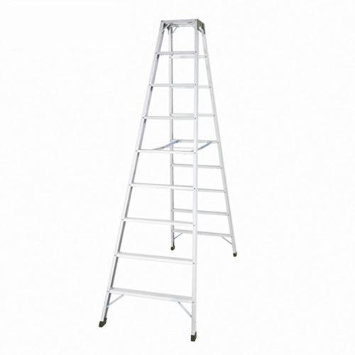 ■ハセガワ アルミ合金製天板幅広専用脚立 天板高さ2.7m[直送DS][店頭受取不可] □ハセガワ アルミ合金製天板幅広専用脚立 天板高さ2.7m〔品番:SWH27