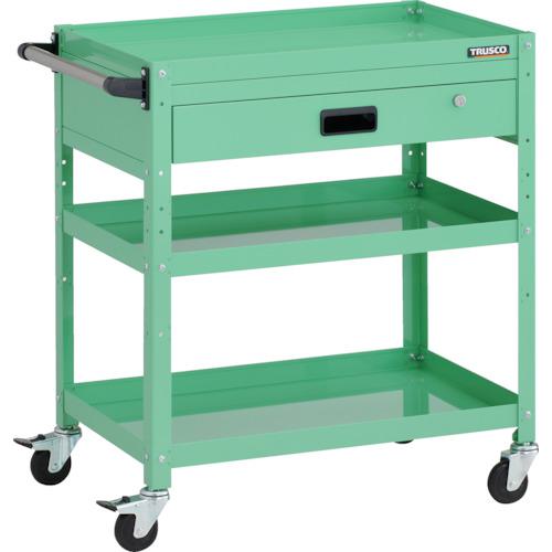 ■TRUSCO ツールワゴン ラビットワゴン 700X450XH810 仕切板2段付 ゴム車輪 ホワイト[直送DS][店頭受取不可] TRUSCO ツールワゴン ラビットワゴン 700X450XH810 仕切板2段付 ゴム